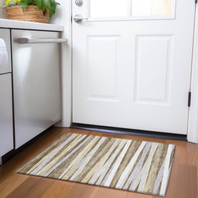 Premium Machine Washable Natoma AMF997 Stripes Rug