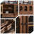 Retro Walnut Solid Wood Sideboard