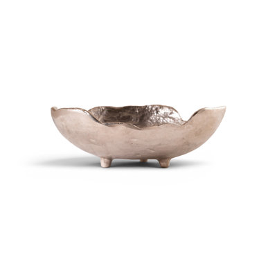 Bol en aluminium Calyx Silver