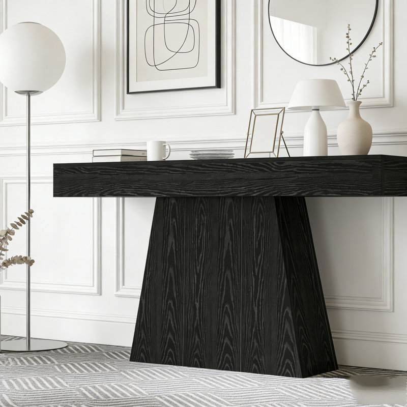 Table d'entrée avec table trapézoïdale Farmhouse Console