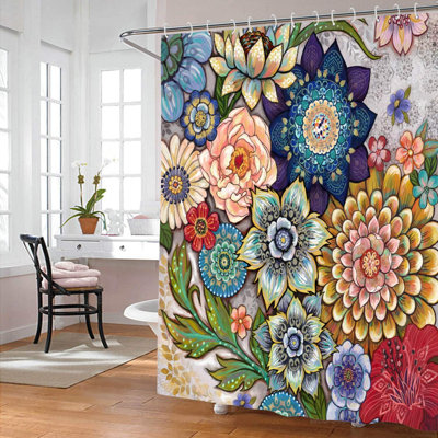 Rideau de douche Boho Floral