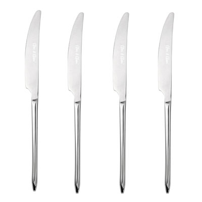 Cutlery Sets Stainless Steel 18/8 Dinner Knife 4pc Set Catering Versailles