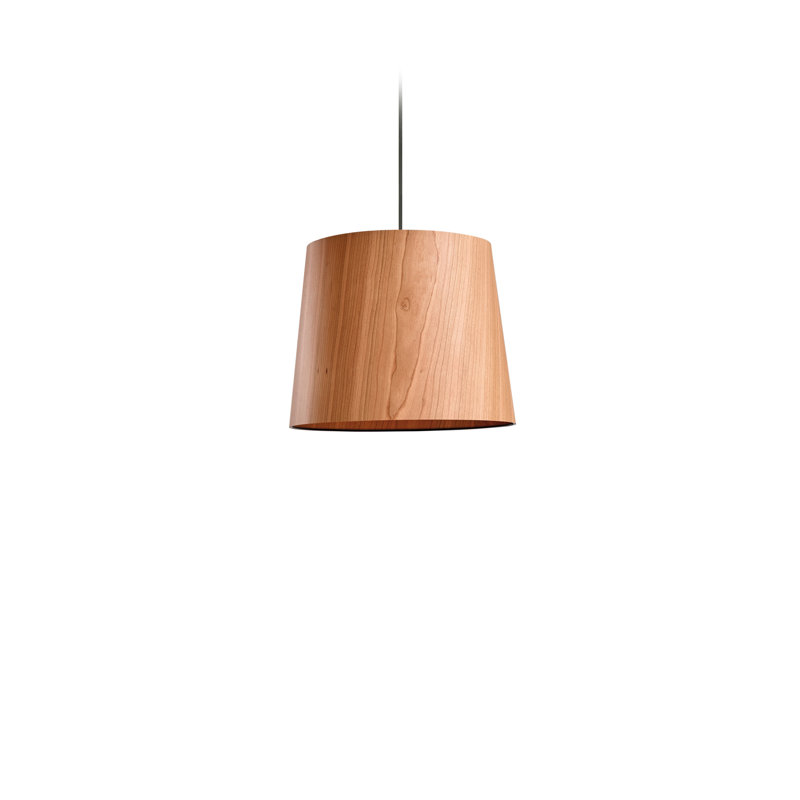 Zeta Grande Pendant, 13" Dia., Natural Cherry