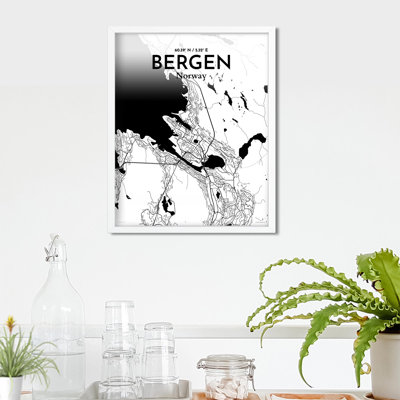 Bergen City Map, impression