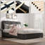 Lit plateforme tapissier Bensu Boucle-2123586219-2123586218