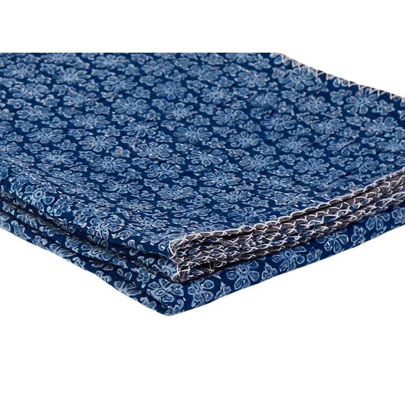 Kantha Knitted Throw Blanket