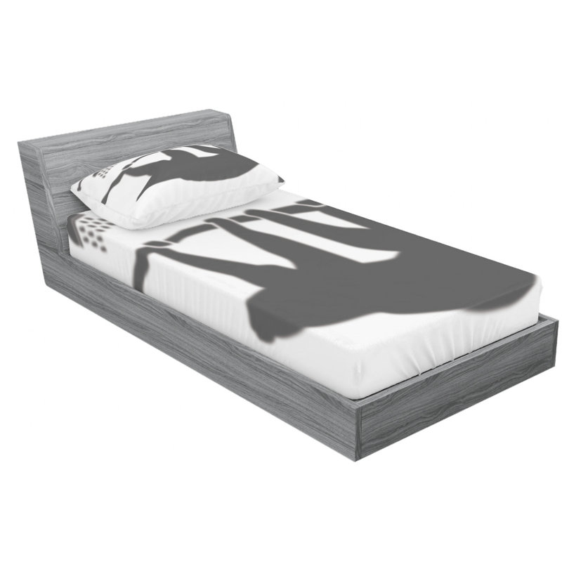 Microfiber Sheet Set, Twin Sheet Set with Fitted Sheet