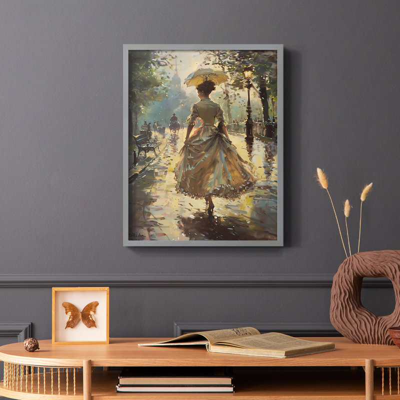WOMEN-CLIII -Premium Gallery Framed Print   - Ready to Hang, Grey, 10" H x 8" W