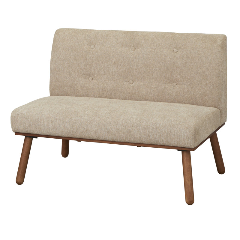 Causeuse sans accoudoirs 40,5 po Ebbe, Beige
