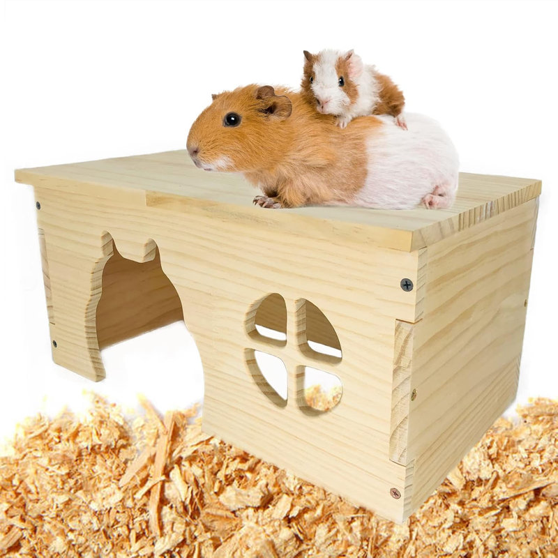 Wooden Guinea Pig Hideout