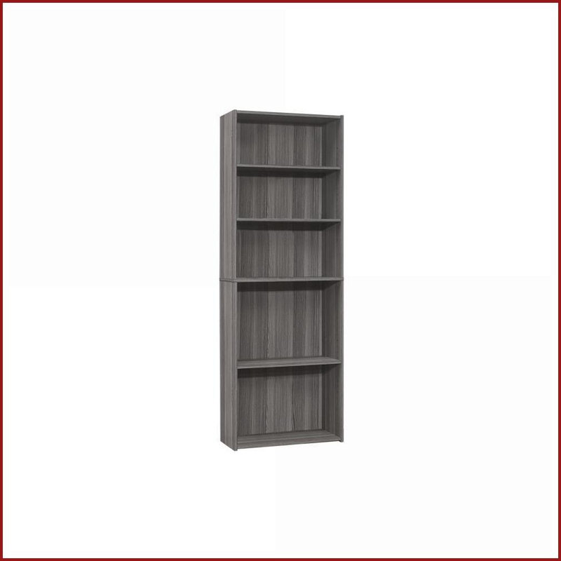 Bookshelf, 6 Tier 72” H Transitional Style White Laminate | White | Particle Board, White
