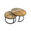 Ensemble de tables basses gigognes 28 po x 14 po Modern Black