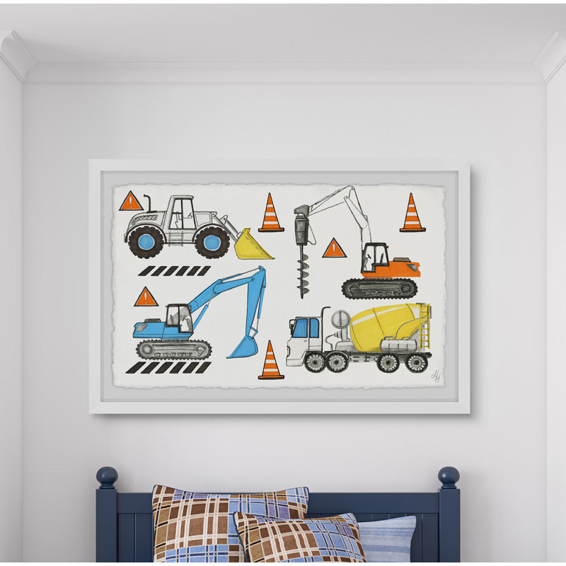 Kadin The Big Trucks - Print, 20cm H x 30cm W