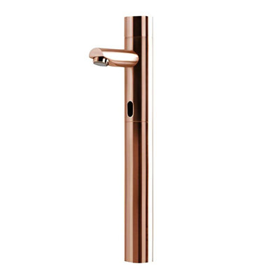 Solo Rose Gold Tall Touchless Commercial Automatic Sensor Faucet