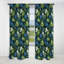 Motif tropical bleu azur et vert auvent II - Rideau occultant - 1 panneau-107545912