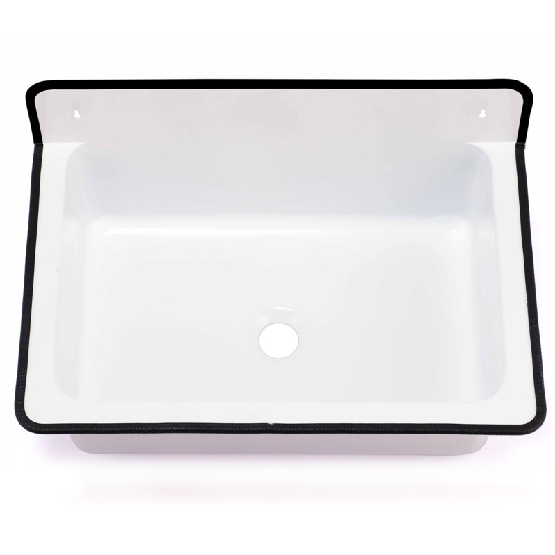 Anchor 19.5'' L x 13'' W Wall Mount Laundry / Utility Sink, White