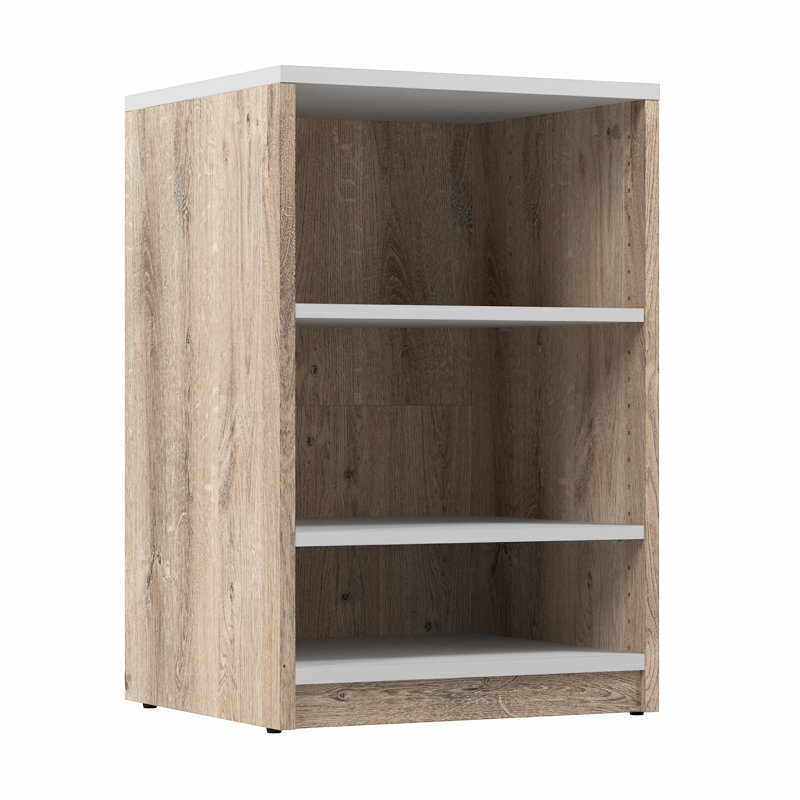 Osterman Closet System, Rustic Brown/White