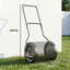 Outsunny Compost Spreader 20" Peat Moss Spreader Metal Mesh Basket Black