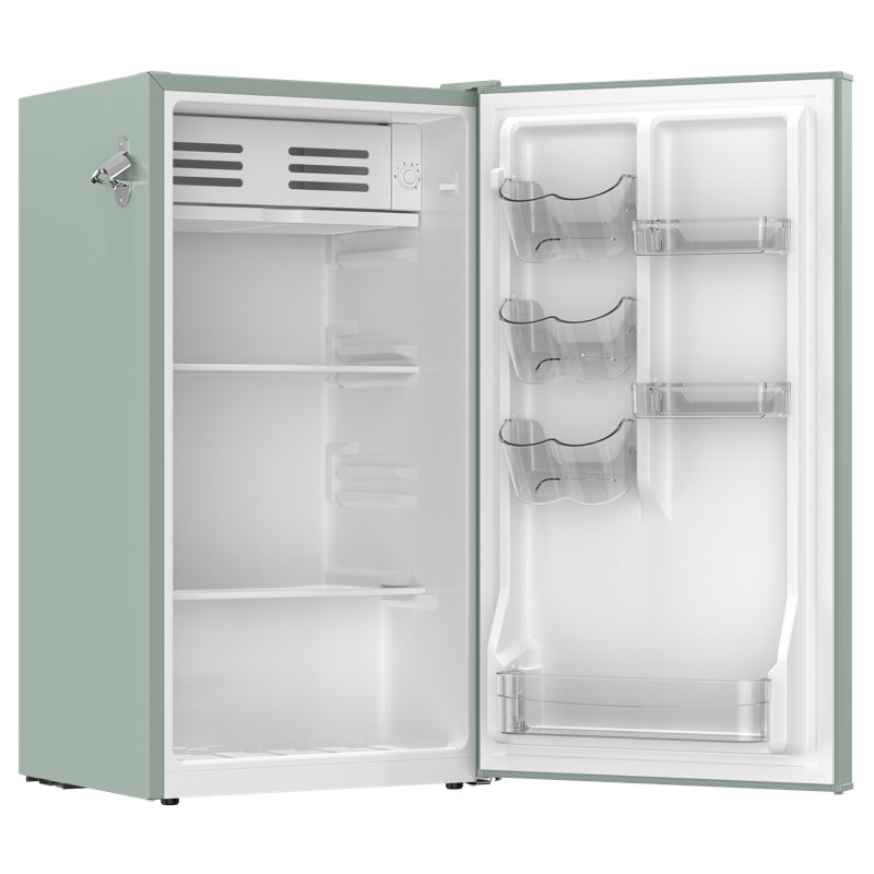Frigidaire 3.2 Cu. Ft. Retro Compact Refrigerator with Built-In Side Bottle Opener, Sage