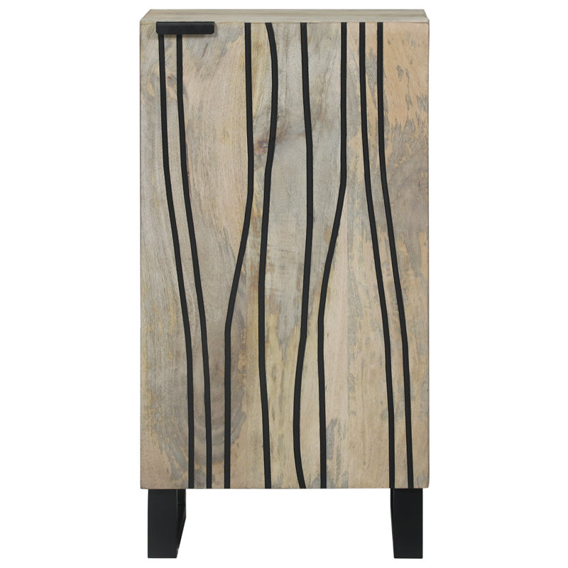 40cm Solid Wood Sideboard, White