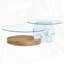 Table basse contemporaine à double couche