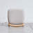 Natural Beech Wood Make-up Stool Bed Bench for Dining Room and Bedroom, Durable and Comfortable with Soft Linen Cushion