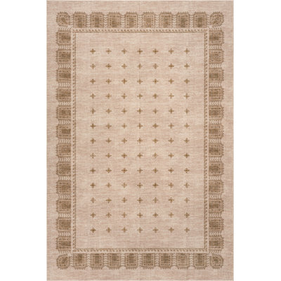  Sorrelle Bordered Washable Rug