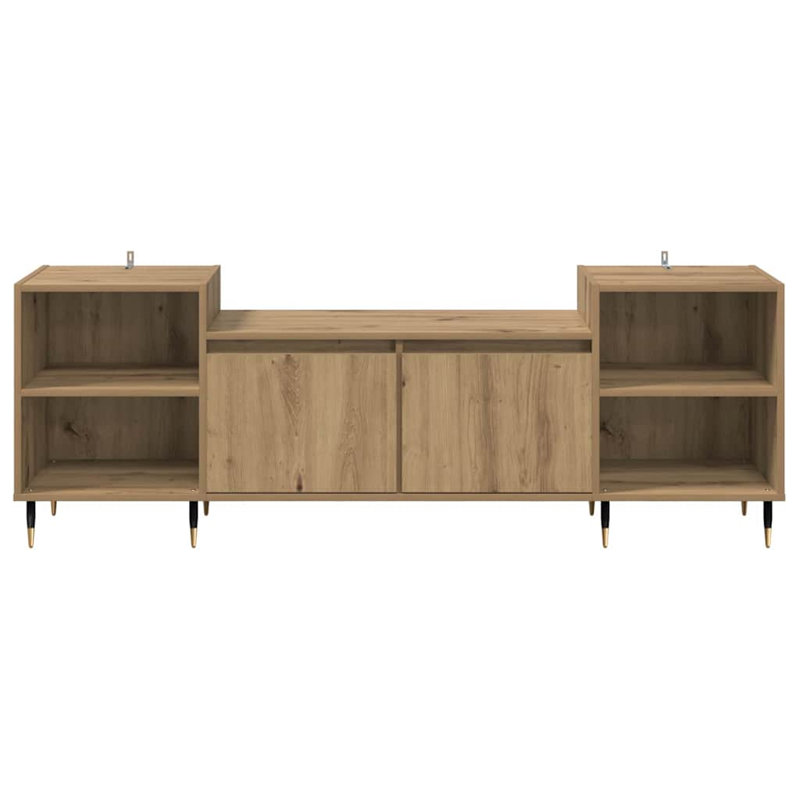 Unfinished TV Stand for TVs up to 70", Artisan Oak