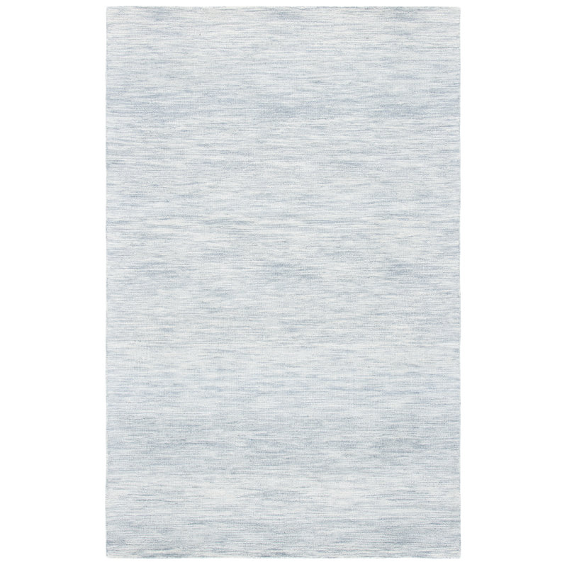 Tapis gris en laine / coton touffeté à la main Estime Metro, Rectangle 3 pi x 5 pi