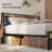 Kewarra Platform, Metal Bed Frame with Storage Headboard, Sturdy and Stable-886860225-886860227