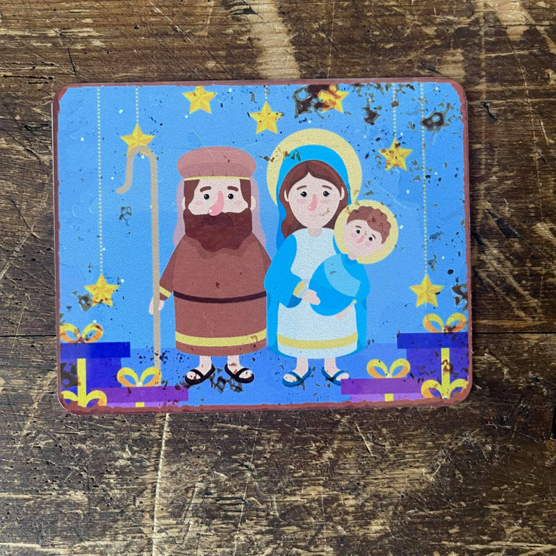 Religious & Spiritual Wall Decor on Metal, 20cm H x 25cm W