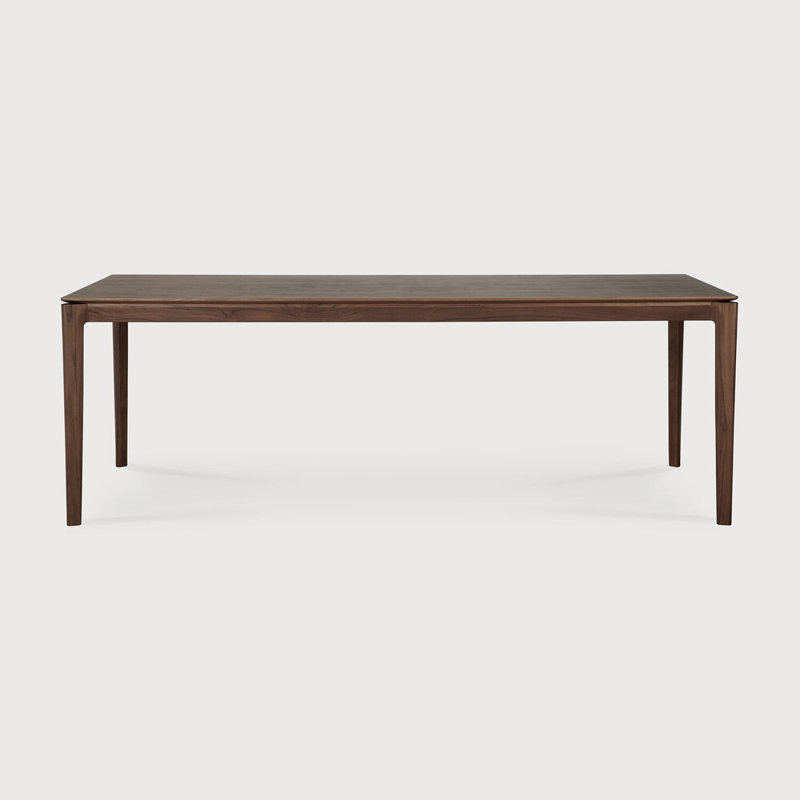 Bok Solid Wood Dining Table, 30"H x 79"L x 37.5"W, Teak Brown