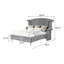 Bedias 4 Piece Bedroom Set in Grey-406152001