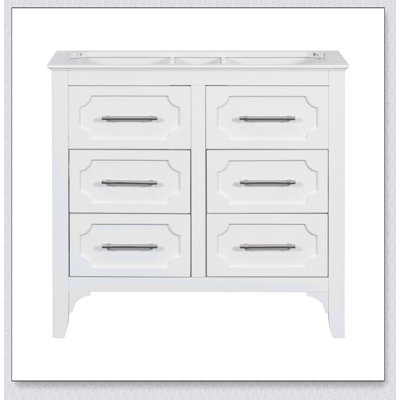 36'' Bathroom Vanity Without Sink , Free Standing Single Vanity Set With Four Drawers