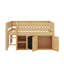 Lit mezzanine double avec armoire de rangement-1702027250