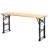 66.5'' Solid Wood Rectangular Adjustable Folding Table