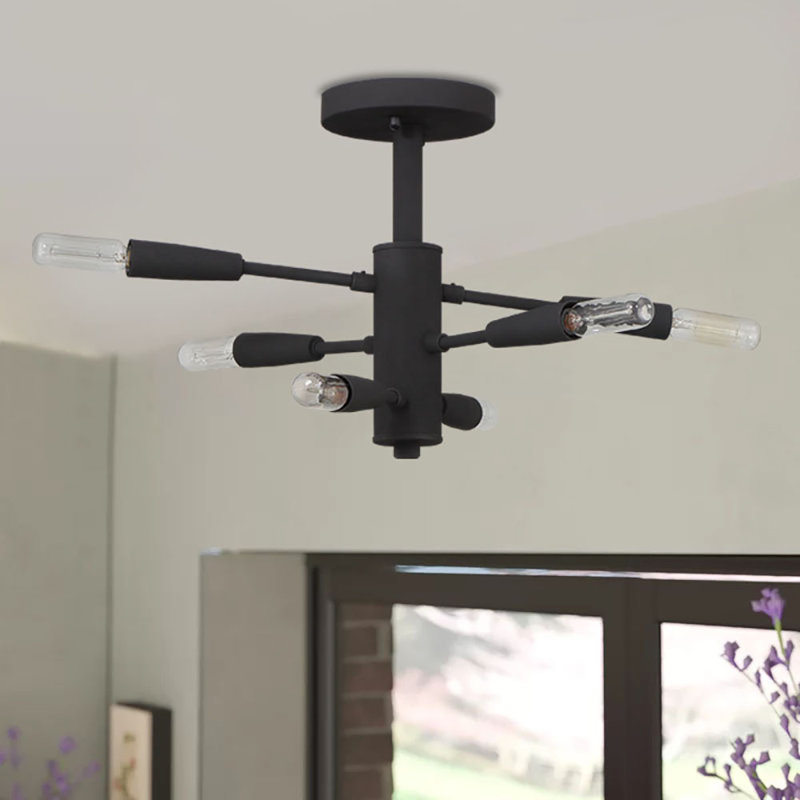 Plafonnier semi-encastré 6 lumières Diadra