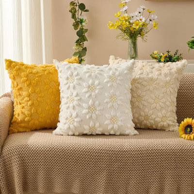 Ensemble de 2 housses de coussin printemps-été 18 po x 18 po