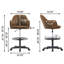 Tabouret pivotant à hauteur réglable Bhavjot-591789323