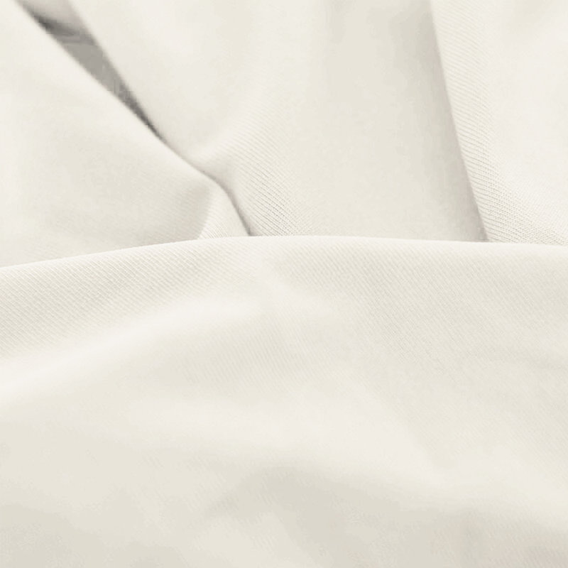 Stretch Solid Color Wedding Tablecloth, 48" L x 30" W, Ivory