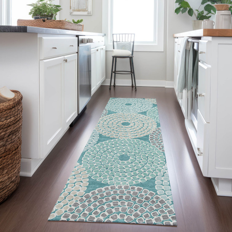 Malek Indoor/Outdoor Area Rug with Non-Slip Backing