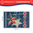 60" x 120 Independence Day Multi Star Tablecloth Scalloped, for Rectangular Table, Event & Home