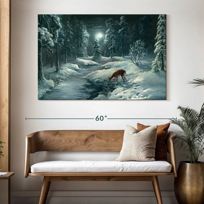 Brampt Nighttime Forest, 34" H x 51" W