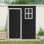 Remise de rangement extérieure en résine de 8 pi x 4 pi avec Twowindow et double plancher