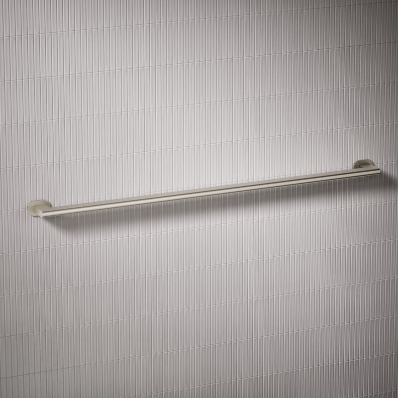 Belay Grab Bar, 1.75" H x 42" L, Brushed Nickel
