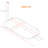 Utopia Alley Rustproof Aluminum Hoop Shower Rod With Ceiling Support for Clawfoot Tub, 54 Inch Extra Large Size by 26 Inch-50129351