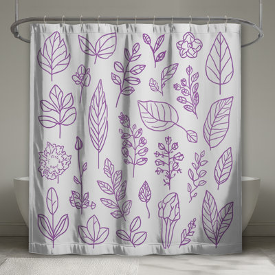 Rideaux de douche mauve mauve très longs