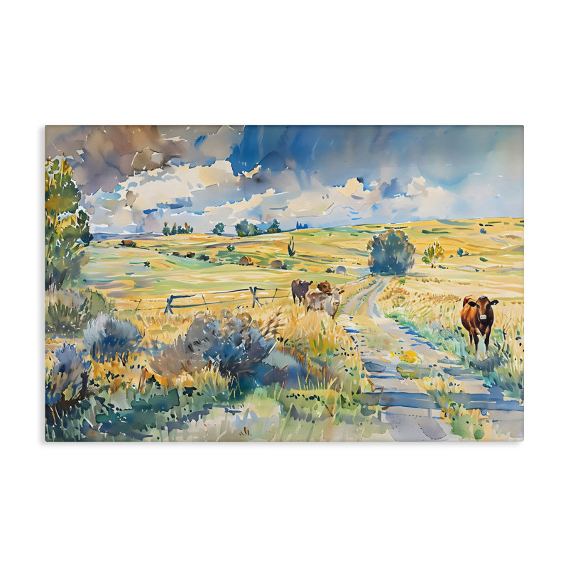 Toile pittoresque «Roming The Land», conception par LSR Creative Studio, H 16 po x l 24 po