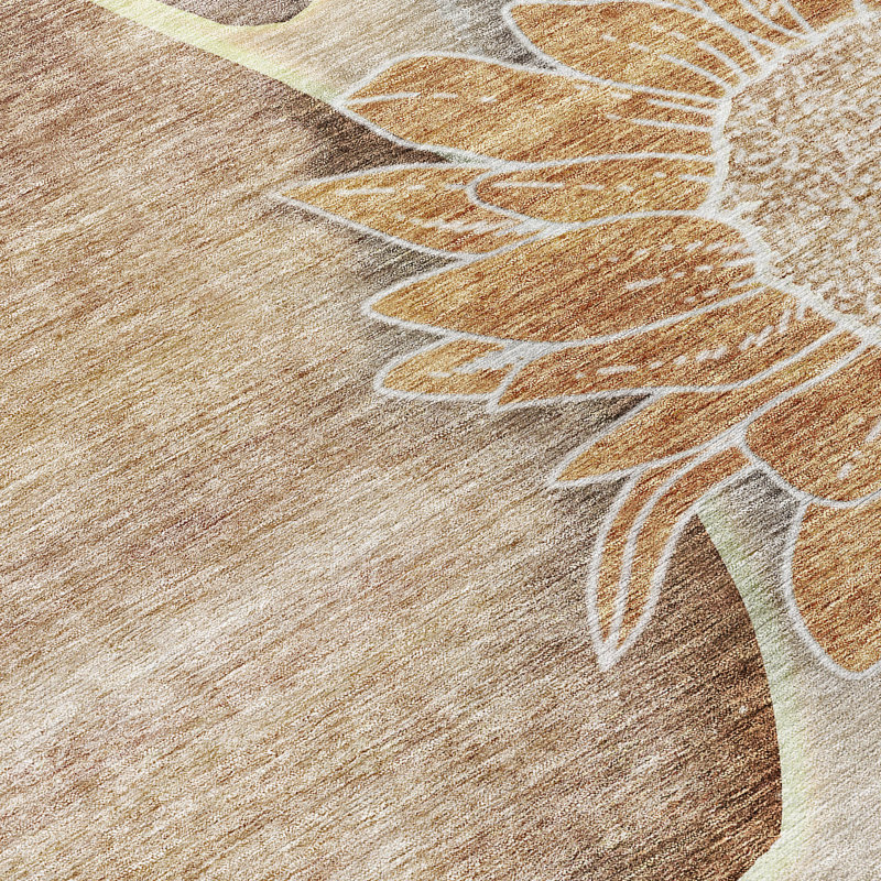 Killingly Washable Floral Indoor / Outdoor Rug, Rectangle 8' x 10'