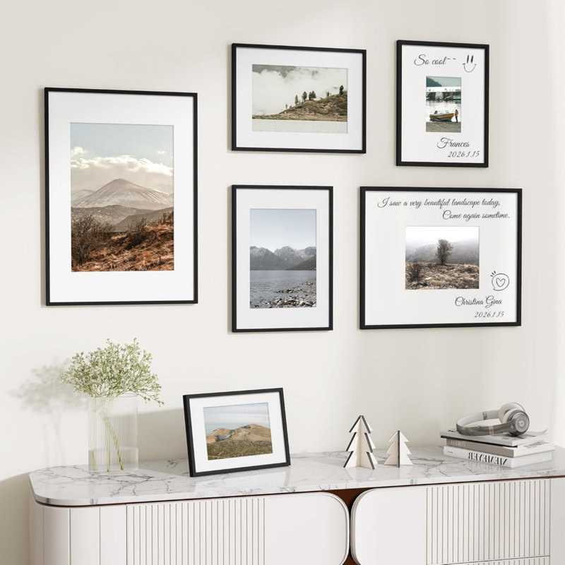 Black Storage Picture Frame - Set of 3